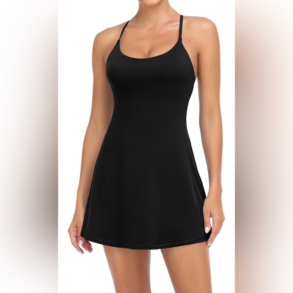 ❤️ JAFINSY Woman Tennis dress with built in bra and shorts size XL